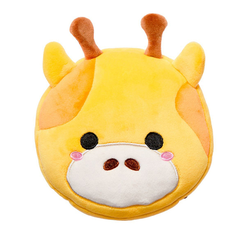 Relaxeazzz 15cm Giraffe Travel Pillow Cushion w/ Eye Mask 3y+