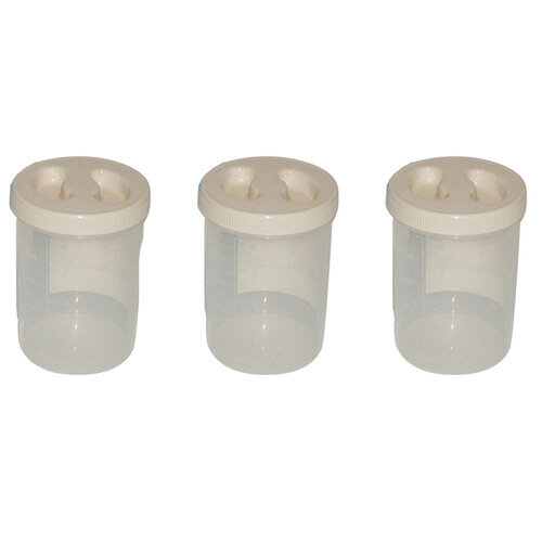 3PK Homeleisure Screwtop 1.0L Plastic Container Assorted 