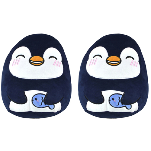 2PK Squidglys Penguin Plush Kids/Children Toy 24cm - Navy