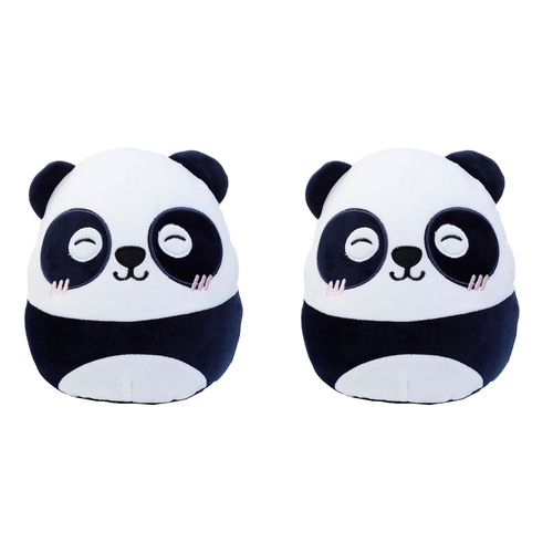 2PK Squidglys 24cm Panda Animal Plush Kids/Children Pillow 3y+