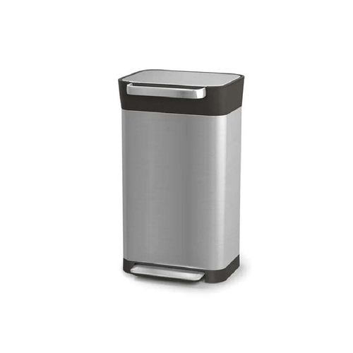 Joseph & Joseph Titan 30L/68cm Trash Bin Storage - Stainless Steel