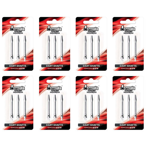 8x 3pc Formula Sports Alloy Shafts X/Short 30mm - Assorted