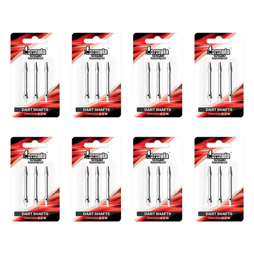 8x 3pc Formula Sports Alloy Shafts Medium 45mm - Assorted