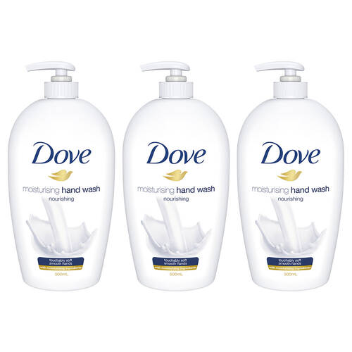 3PK Dove 500ml Moisturising Hand Wash - Original