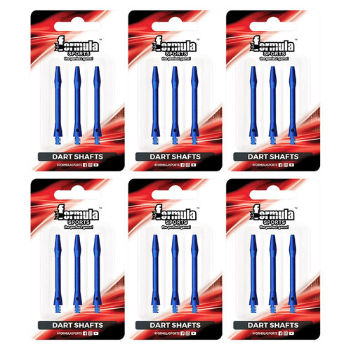 6x 3pc Formula Sports Alloy Coloured Shafts Short 35mm - Assorted