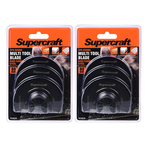 2PK Supercraft Ocillating Saw Multi Tool Blade Circular Wood 80mm
