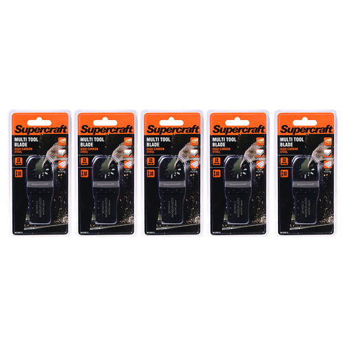 5PK Supercraft Ocillating Saw Multi Tool Wood/Timber Blade 28x40mm
