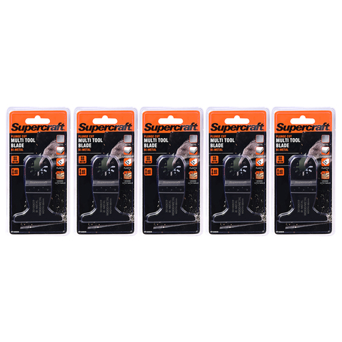 5PK Supercraft Ocillating Saw Multi Tool Plunge Cut Bi Metal Blade 68mm