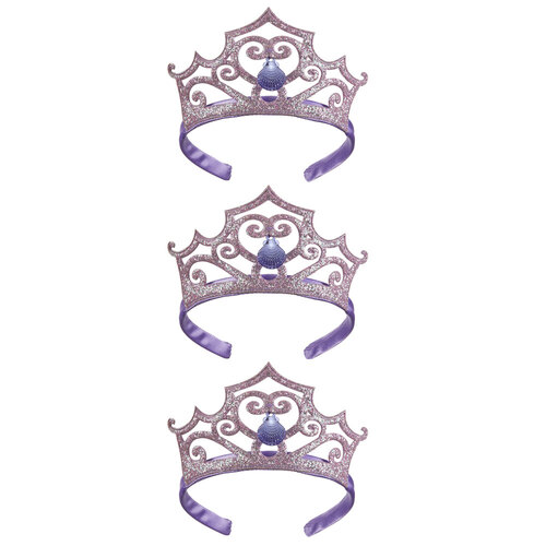 3PK Disney Little Mermaid Girls/Kids Ariel Tiara Costume Accessory