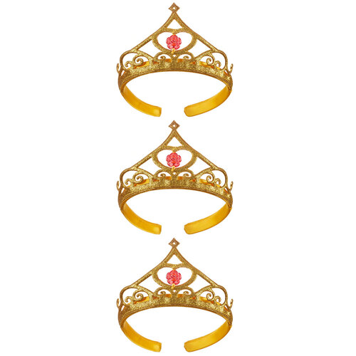 3PK Disney Beauty And The Beast Girls/Kids Belle Tiara Costume Accessory