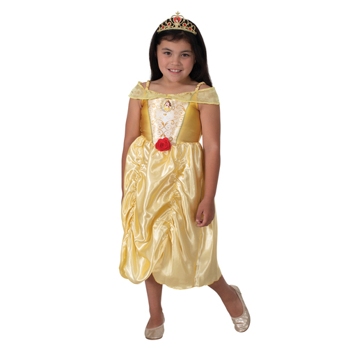 Disney Belle and Tiara Costume Party Dress-Up - Size 5-6y