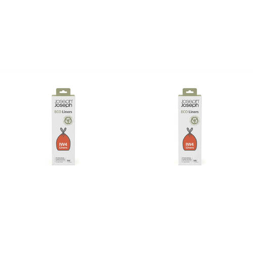 2x 20pc Joseph & Joseph IW4 Eco Liners 50L Plastic Bag - Grey