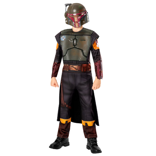 Star Wars Boba Fett Deluxe Kids Boys Dress Up Costume - Size 11-12 Yrs