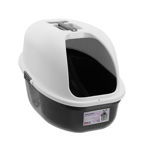 Paws & Claws 61x41.5cm Pet Cat Litter Dome Box - White/Grey