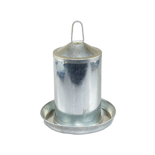 AgBoss Stainless Steel Poultry Drinker With Hanging Handle 3L