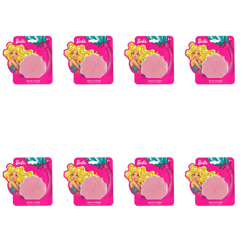 8PK Barbie Fantasy Range 100g Kids Bath Fizzer/Bomb - Pink
