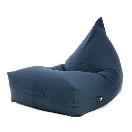 Life! Luna Linen Style Bean Bag Cover - Navy