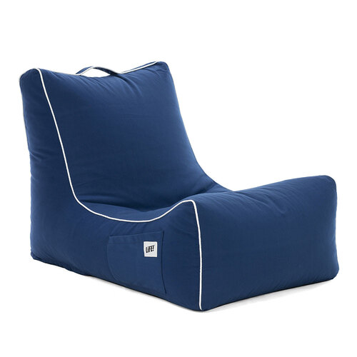 Life! Coastal Lounge Bean Bag Cover Bluesteel