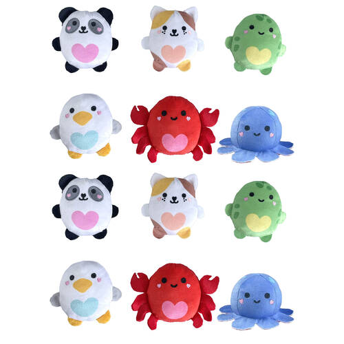 12PK Bensons Pocket Pal Collectable Soft Toy Animals Theme 8cm Series 2 Assorted