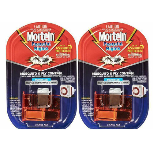 2PK Mortein Mosquito & Fly Control Mozzap 2.57ml