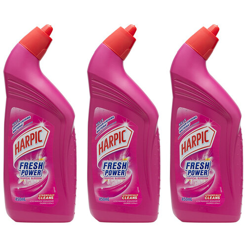 3PK Harpic Fresh Power 450ml - Tropical Blossom