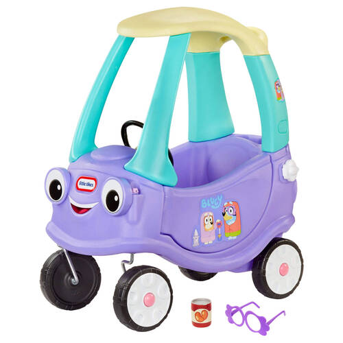 Little Tikes Bluey Grannies Coupe Ride-On Car Toy w/Audio Horn For Ages 1y+