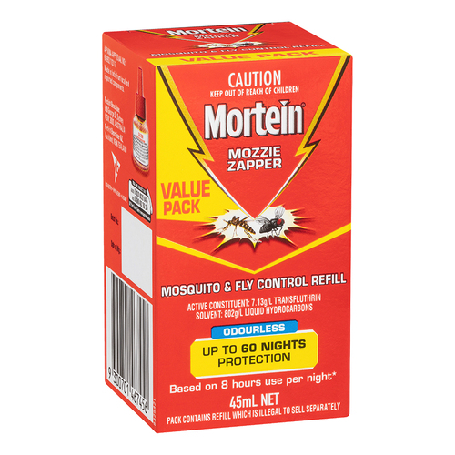 Mortein Mosqito/Mozzie Zapper 45ml Refill Odourless