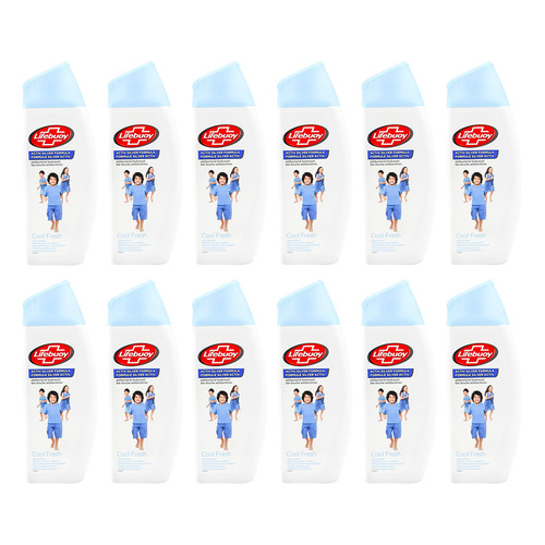 12PK Lifebuoy 300ml Antibacterial Body Wash Bath Soap Cool Fresh