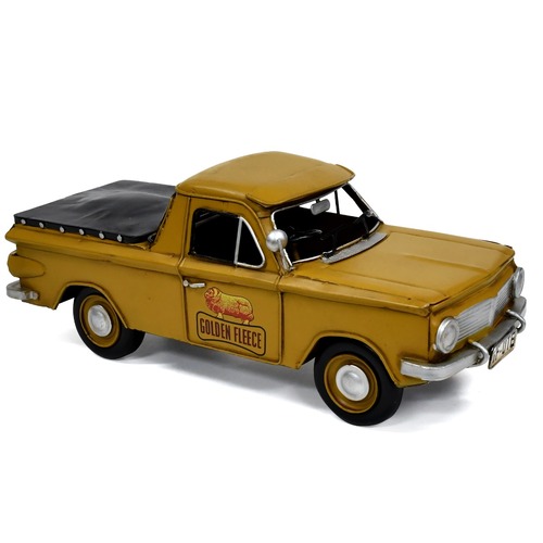 Boyle 30cm Golden Fleece Holden Ute Metal Ornament Yellow