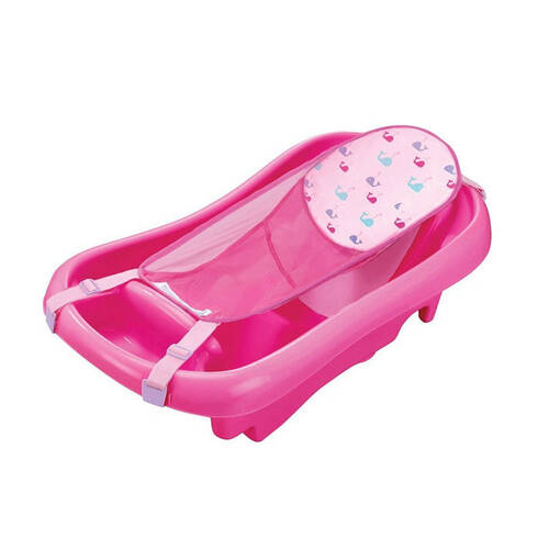 The First Years Pink Newborn to Toddler BathTub w/ Sling