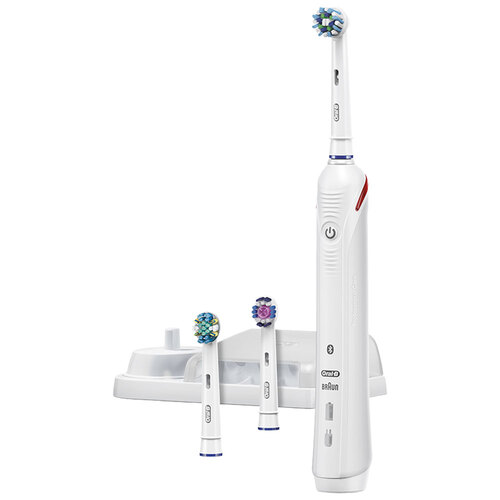Oral B Electric Rechargeable Bluetooth Power Toothbrush Smart 5000 w/3 Brush Heads
