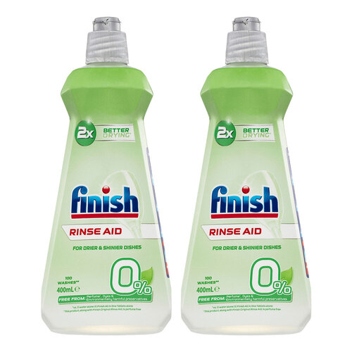 2PK Finish 0% Rinse Aid 400ml