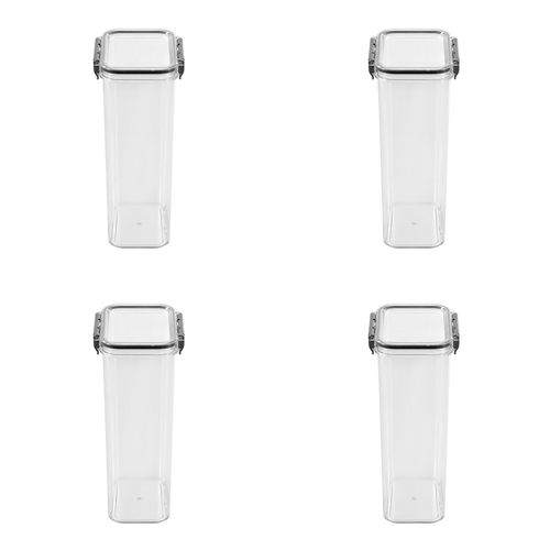 4PK Boxsweden Crystal 1.8L/24cm Pantry Storage Container - Clear