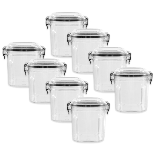 8PK Boxsweden Crystal 700ml/14cm Pantry Dispensing Container - Clear