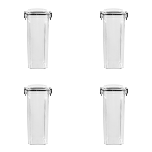 4PK Boxsweden Crystal 1.7L/22.5cm Pantry Dispensing Container - Clear