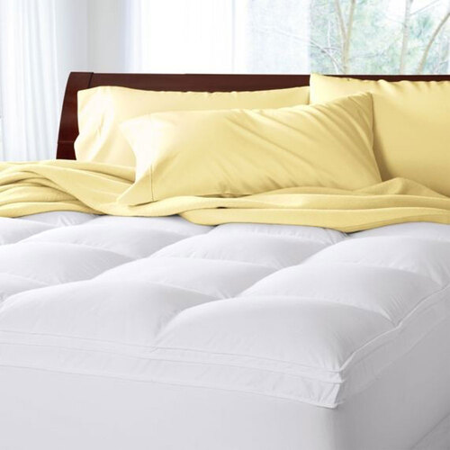 Renee Taylor Queen Bed Mattress Topper 1000 GSM Deluxe White