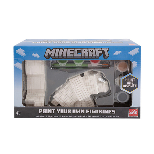Minecraft Children/Kids Paint Your Own Figurine Kit 6y+