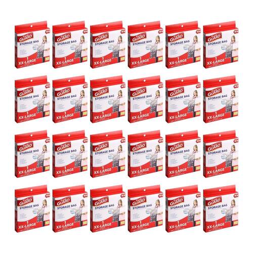 24PK Fresh Guard Zip-Locked Storage Organiser Bag BPA-Free Jumbo/XXL