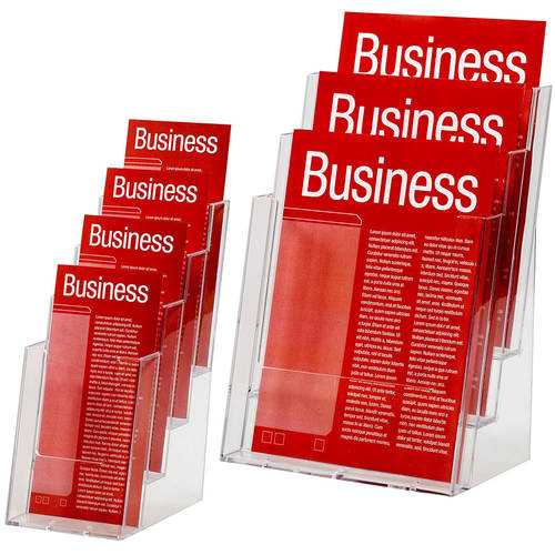Esselte 1/3 A4 & A4 4 Tier Counter Top Brochure Holder