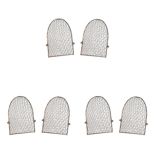 3PK Cloche Flat End for Tunnel Outdoor Decoration 30x3cm Rust Copper