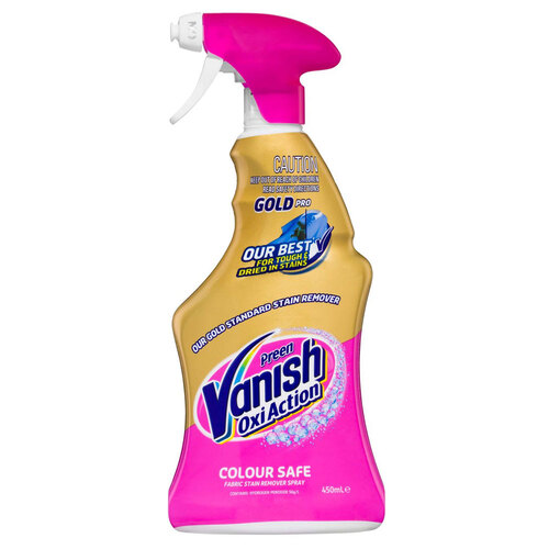 Vanish Preen 450ml Oxi Action Gold Colour Safe Ultra Power Stain Remover