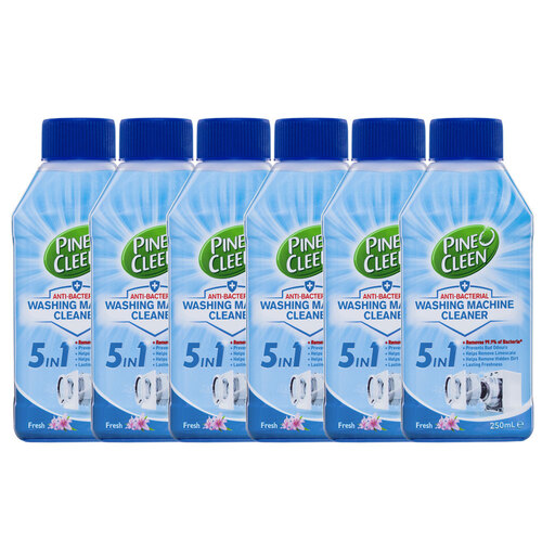 6PK Pine O Cleen 250ml Anti-Bacterial Washing Machine Cleaner - Fresh