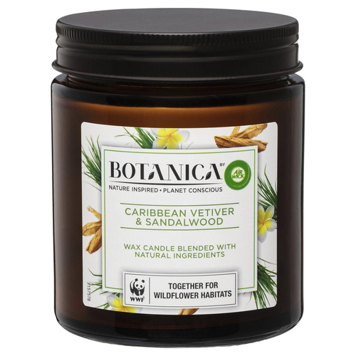 Air Wick Botanica Scented Wax Candle Caribbean Vetiver & Sandalwood