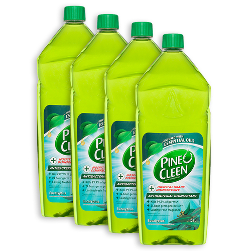 4PK Pine O Cleen Eucalyptus Hospital Grade Disinfectant 1.25L
