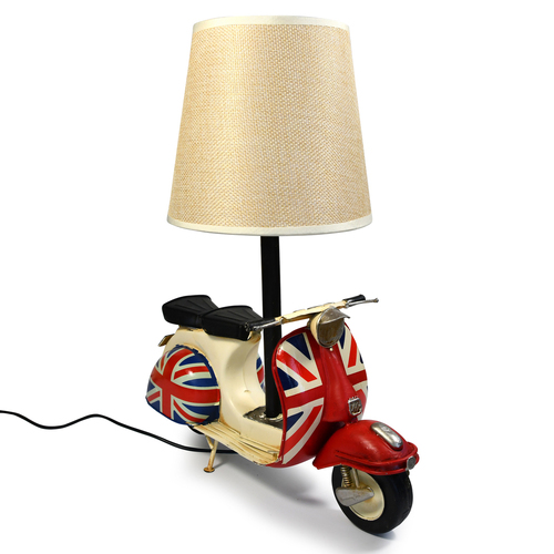Auto Petit USB LED Lamp Scooter 29x34cm Union Jack