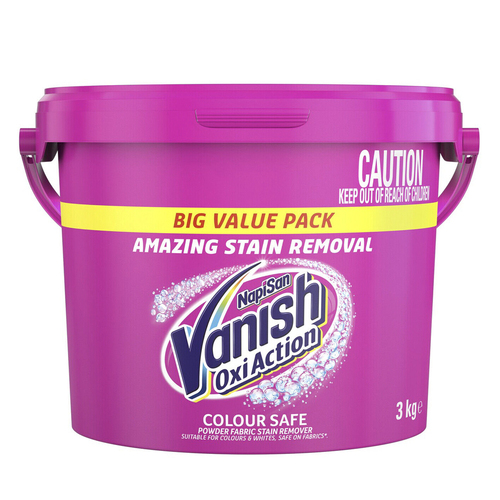 Vanish Napisan Oxi Action Colour Safe Stain Removal Laundry Powder 3kg