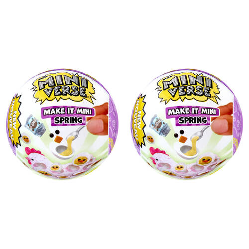 2PK MGA's Miniverse Make It Mini Spring Theme Series 2 Assorted 8y+