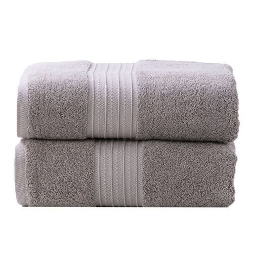 2pc Renee Taylor Bath Sheet Set Brentwood 650 GSM Low Twist Cotton Whisper