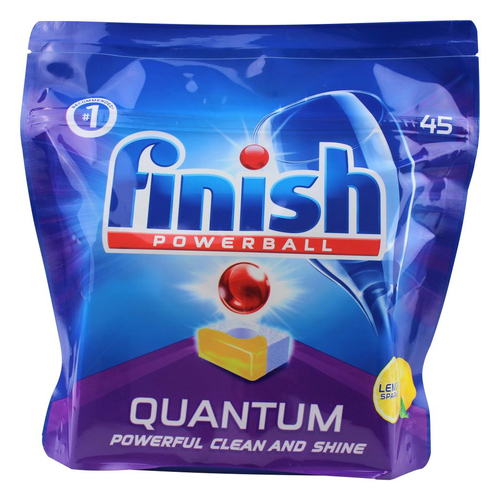 45pc Finish Powerball Quantum Dishwashing Tablets Lemon Sparkle