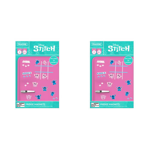 2PK Disney Stitch and Angel Fun Fridge Magnets Vibrant Character Collection 4y+